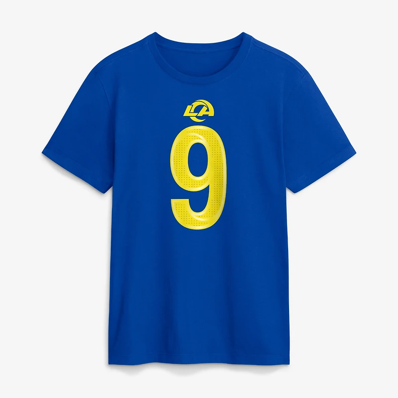 Men's Nike Matthew Stafford Royal Los Angeles Rams Name & Number T-Shirt
