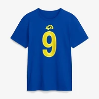 Men's Nike Matthew Stafford Royal Los Angeles Rams Name & Number T-Shirt