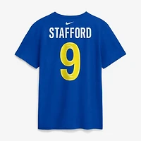 Men's Nike Matthew Stafford Royal Los Angeles Rams Name & Number T-Shirt