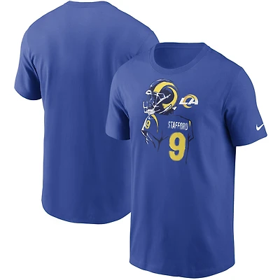 T-shirt graphique Nike Matthew Stafford Royal Los Angeles Rams Player pour homme