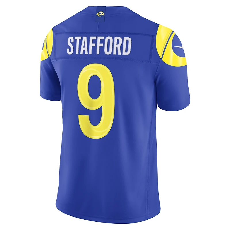 Men's Nike Matthew Stafford Royal Los Angeles Rams Vapor F.U.S.E. Stitched Limited Jersey