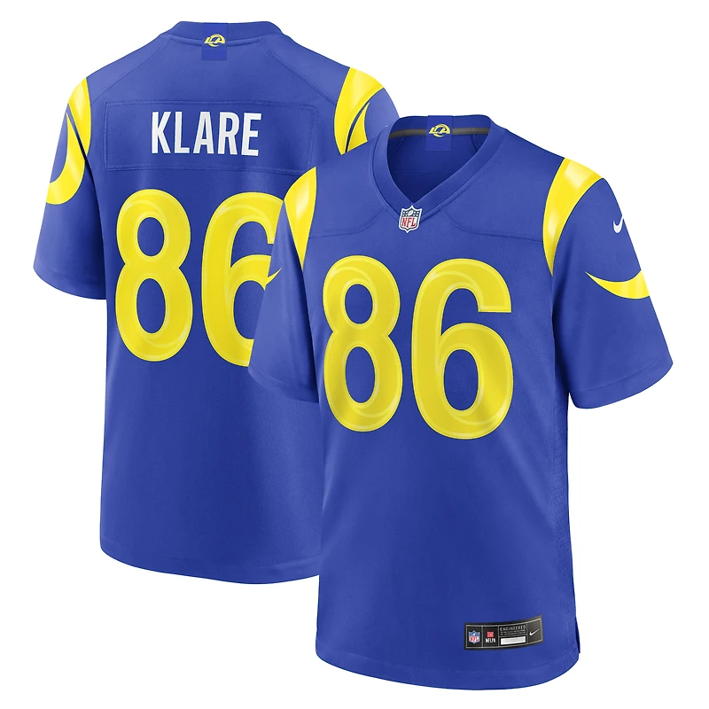 Maillot de match Nike Max Klare Royal Los Angeles Rams pour homme