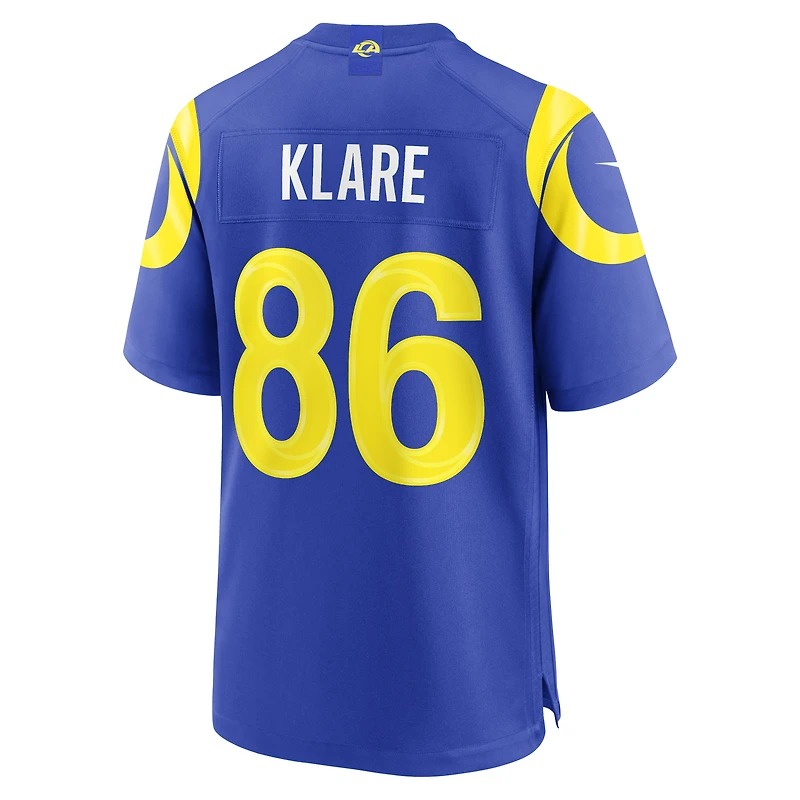 Men's Nike Max Klare Royal Los Angeles Rams Team Game Jersey