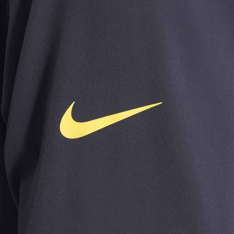 Veste à capuche Nike bleu nuit Los Angeles Rams 2025 Rivalries Collection Sideline Anorak demi-zip pour homme