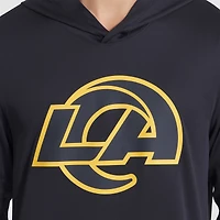 T-shirt à capuche et manches longues Nike bleu foncé Los Angeles Rams 2025 Rivalries Collection Sideline Dri-FIT pour homme