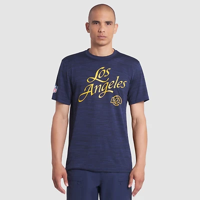 Men's Nike Midnight Blue Los Angeles Rams 2025 Rivalries Collection Sideline Velocity Dri-FIT T-Shirt