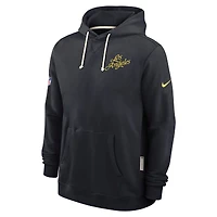 Sweat à capuche Nike Dri-FIT bleu nuit pour homme, collection Rivalries 2025 des Los Angeles Rams, édition Standard