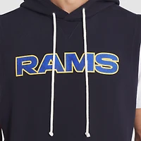 Men's Nike Midnight Blue Los Angeles Rams 2025 Rivalries Collection Standard Issue Sideline Dri-FIT Sleeveless Hoodie