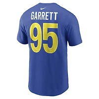 Men's Nike Myles Garrett Royal Los Angeles Rams Name & Number T-Shirt