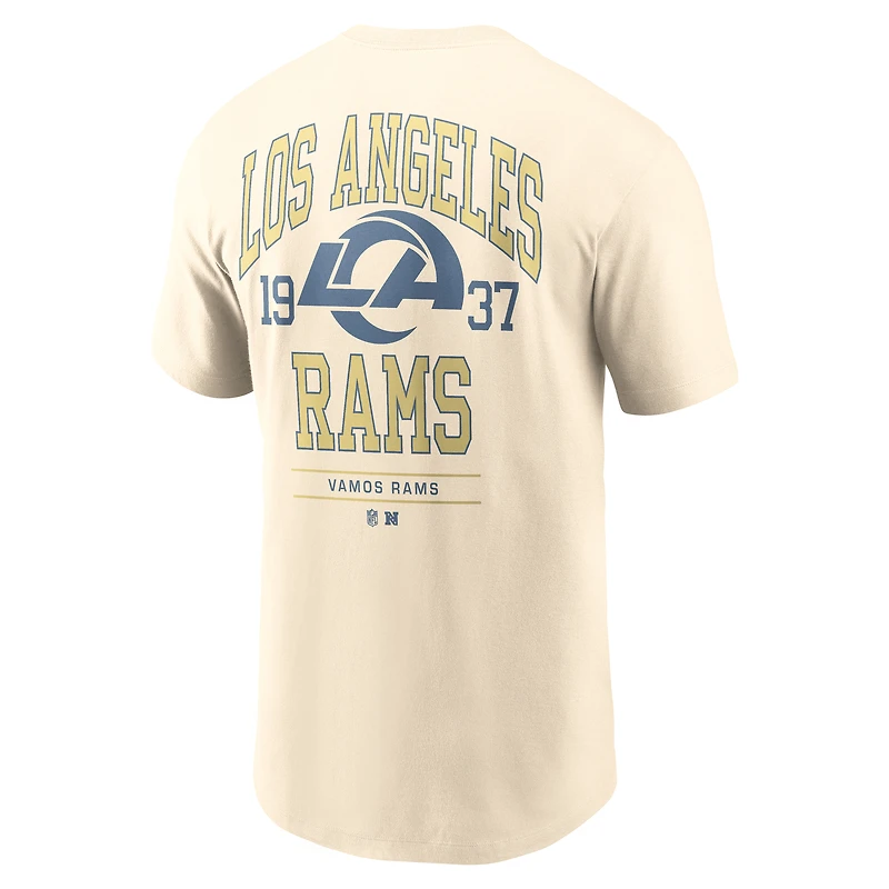 Men's Nike Natural Los Angeles Rams Freestyle Essential T-Shirt
