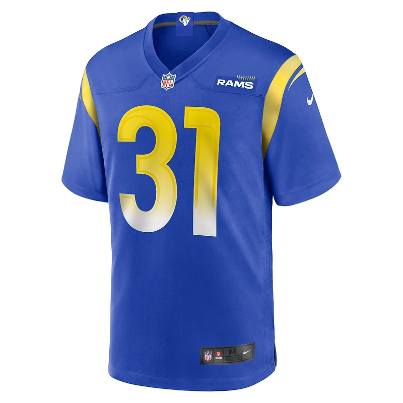 Maillot de match à domicile Nike Nick Hampton Royal Los Angeles Rams pour Homme