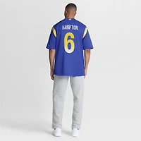 Men's Nike Nick Hampton  Royal Los Angeles Rams Team Game Jersey