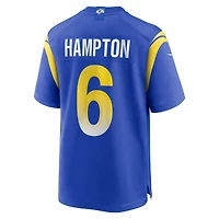 Maillot Nike Nick Hampton Royal Los Angeles Rams Team Game pour homme