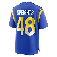 Men's Nike Omar Speights  Royal Los Angeles Rams Game Jersey