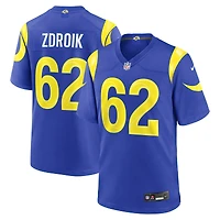 Men's Nike Payton Zdroik Royal Los Angeles Rams Game Jersey