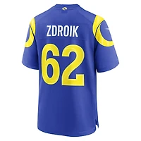 Men's Nike Payton Zdroik Royal Los Angeles Rams Game Jersey
