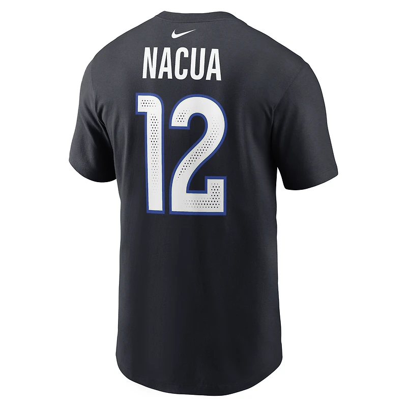 Men's Nike Puka Nacua Midnight Blue Los Angeles Rams 2025 Rivalries Collection Player Name & Number T-Shirt