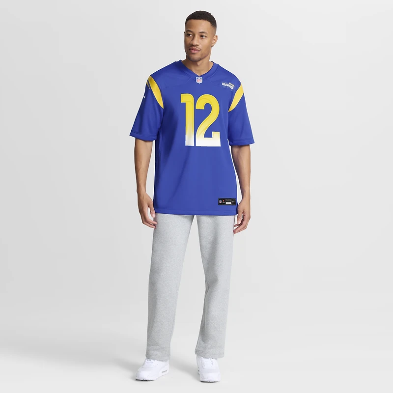 Men's Nike Puka Nacua Royal Los Angeles Rams Game Player Jersey