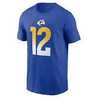 Men's Nike Puka Nacua Royal Los Angeles Rams Player Name & Number T-Shirt