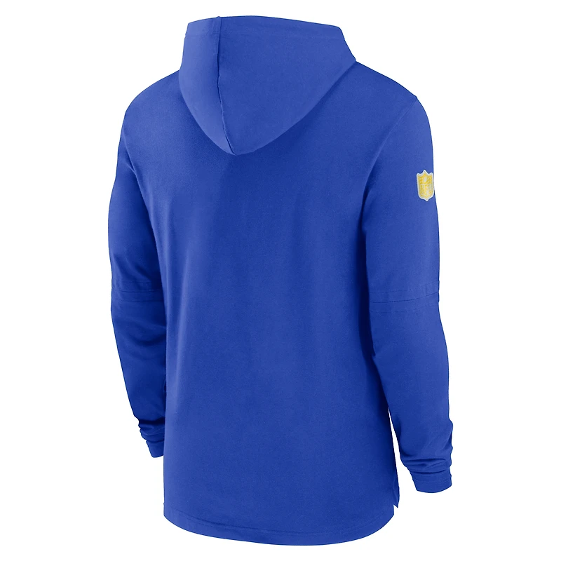 T-shirt à capuche manches longues Nike Royal Los Angeles Rams 2024/25 pour homme