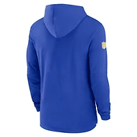 T-shirt à capuche manches longues Nike Royal Los Angeles Rams 2024/25 pour homme