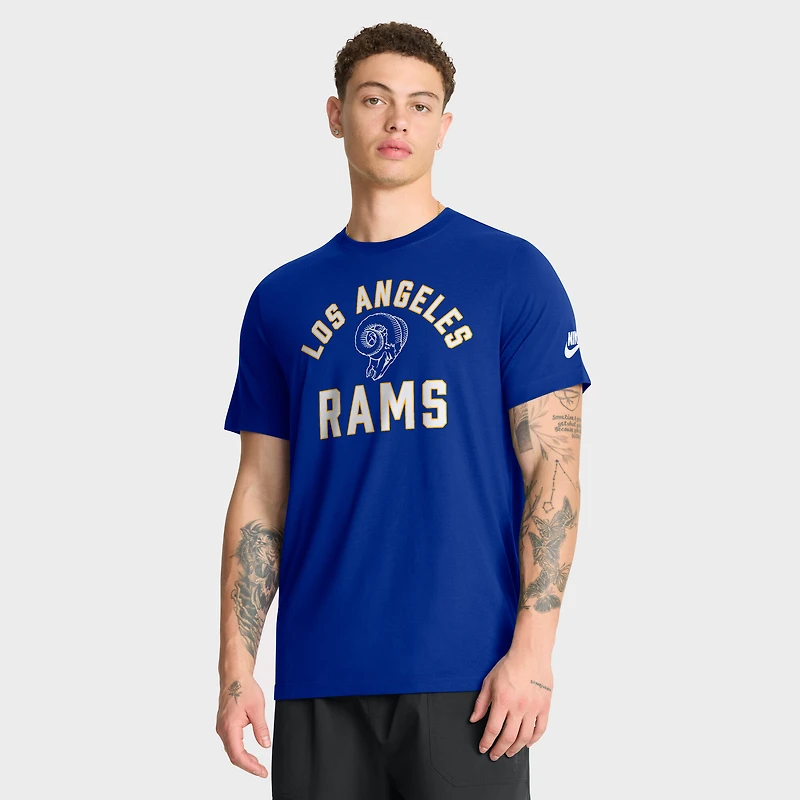 Men's Nike Royal Los Angeles Rams Favorable Timeline Tri-Blend T-Shirt