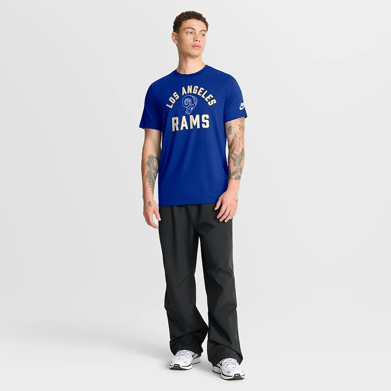 Men's Nike Royal Los Angeles Rams Favorable Timeline Tri-Blend T-Shirt
