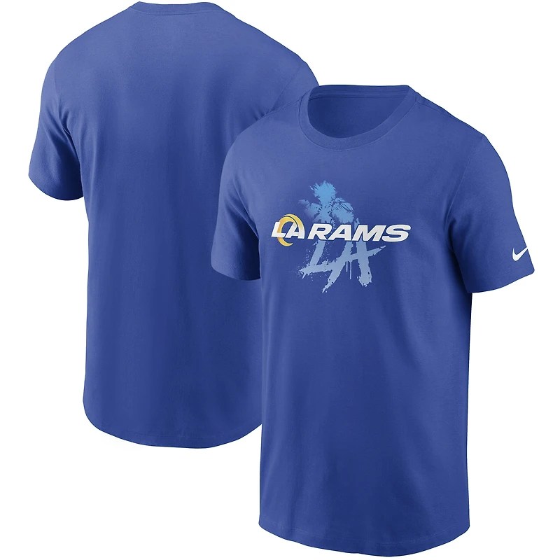 T-shirt Nike Royal Los Angeles Rams Hometown Collection Just Play pour homme