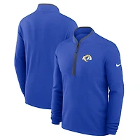 Men's Nike Royal Los Angeles Rams Lightweight Victory Dri-FIT Half-Zip Pullover