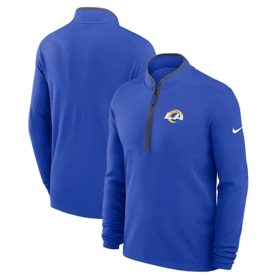 Men's Nike Royal Los Angeles Rams Lightweight Victory Dri-FIT Half-Zip Pullover