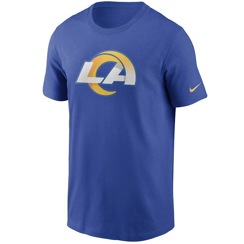 T-shirt Nike Royal Los Angeles Rams pour homme avec logo principal
