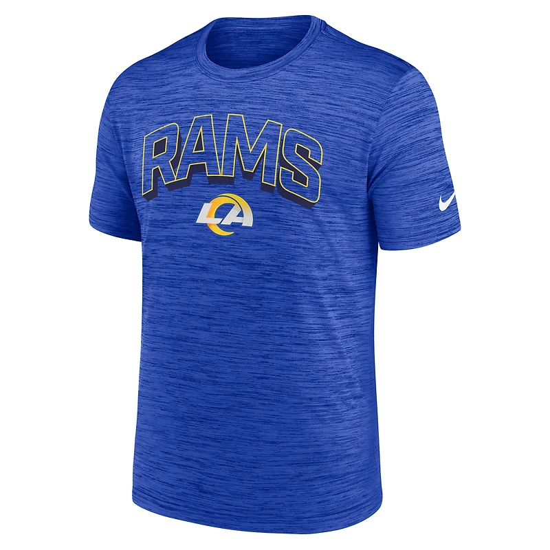 T-shirt Nike Royal Los Angeles Rams Velocity Performance pour homme