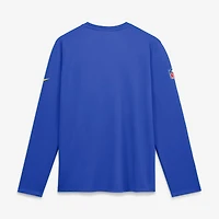 Men's Nike  Royal Los Angeles Rams Sideline Coaches UV Dri-FIT Long Sleeve Shirt