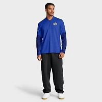 Pull Nike Royal Los Angeles Rams Sideline Dri-FIT à demi-zip pour homme