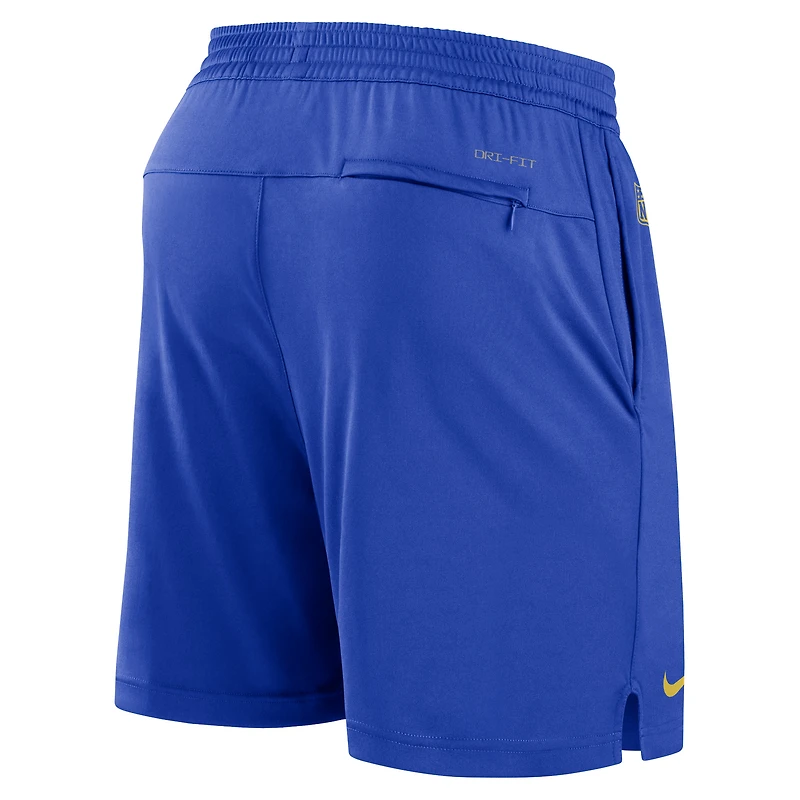 Men's Nike Royal Los Angeles Rams Sideline Performance Shorts