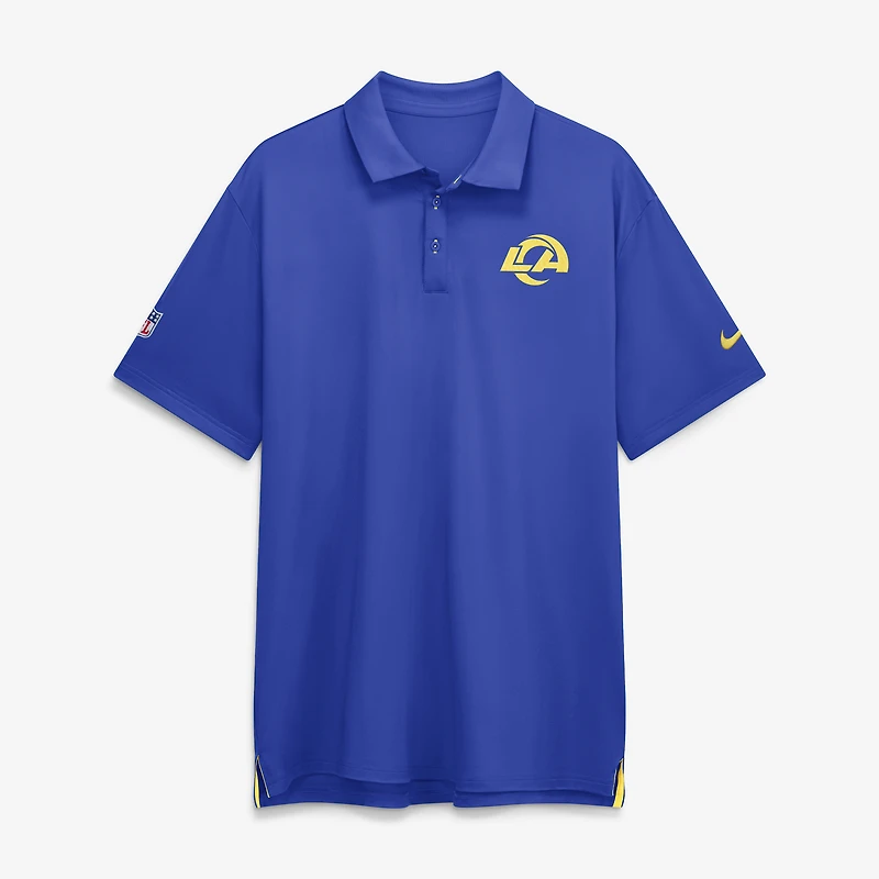 Men's Nike Royal Los Angeles Rams Sideline Tour Dri-FIT Polo