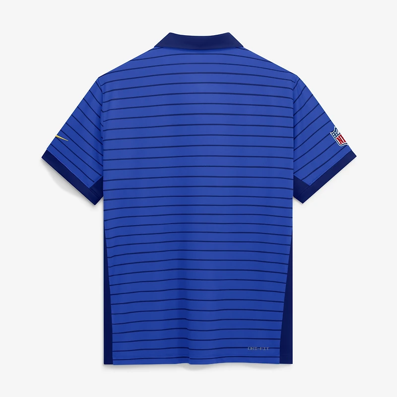 Polo Nike Dri-FIT pour homme, bleu royal, Los Angeles Rams, Sideline Victory Stripe