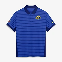 Men's Nike Royal Los Angeles Rams Sideline Victory Stripe Dri-FIT Polo