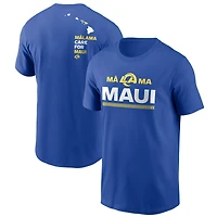 T-shirt Nike Royal Los Angeles Rams x Maui Relief pour homme