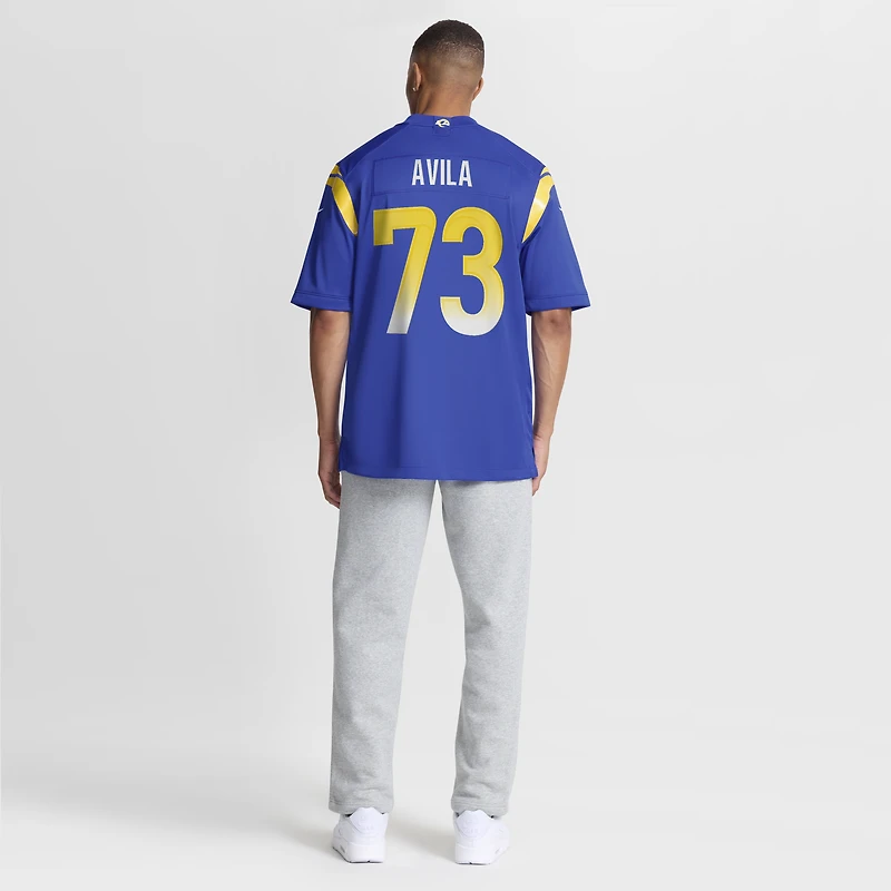 Nike Steve Avila Royal Los Angeles Rams Maillot de match à domicile pour homme