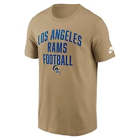 Men's Nike Tan Los Angeles Rams Rewind Essential T-Shirt