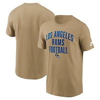 Men's Nike Tan Los Angeles Rams Rewind Essential T-Shirt