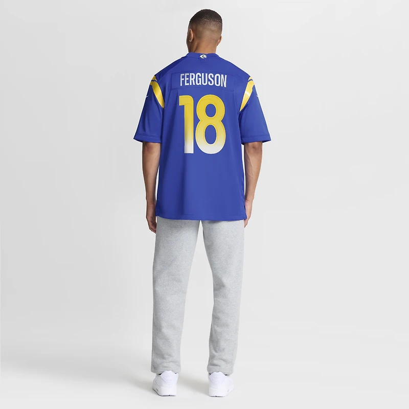 Men's Nike Terrance Ferguson Royal Los Angeles Rams Team Game Jersey