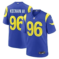 Men's Nike Tim Keenan III Royal Los Angeles Rams Team Game Jersey