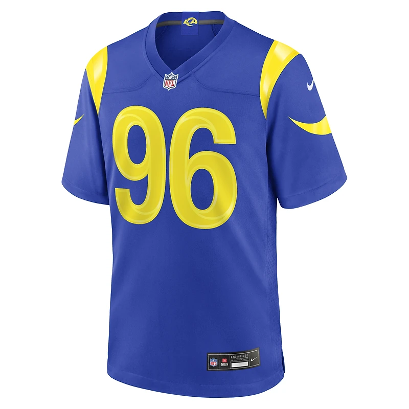 Maillot de match Nike Tim Keenan III Royal Los Angeles Rams pour homme