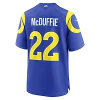 Maillot de joueur Nike Trent McDuffie Royal Los Angeles Rams pour homme