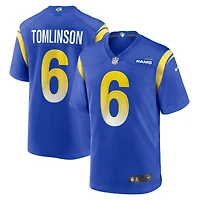 Maillot de match l'équipe Nike Tre'Vius Hodges-Tomlinson Royal Los Angeles Rams pour homme
