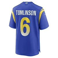 Men's Nike Tre'Vius Hodges-Tomlinson  Royal Los Angeles Rams Team Game Jersey