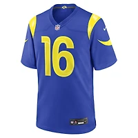 Men's Nike Tru Edwards Royal Los Angeles Rams Team Game Jersey