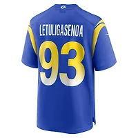 Men's Nike Tuli Letuligasenoa  Royal Los Angeles Rams Game Jersey